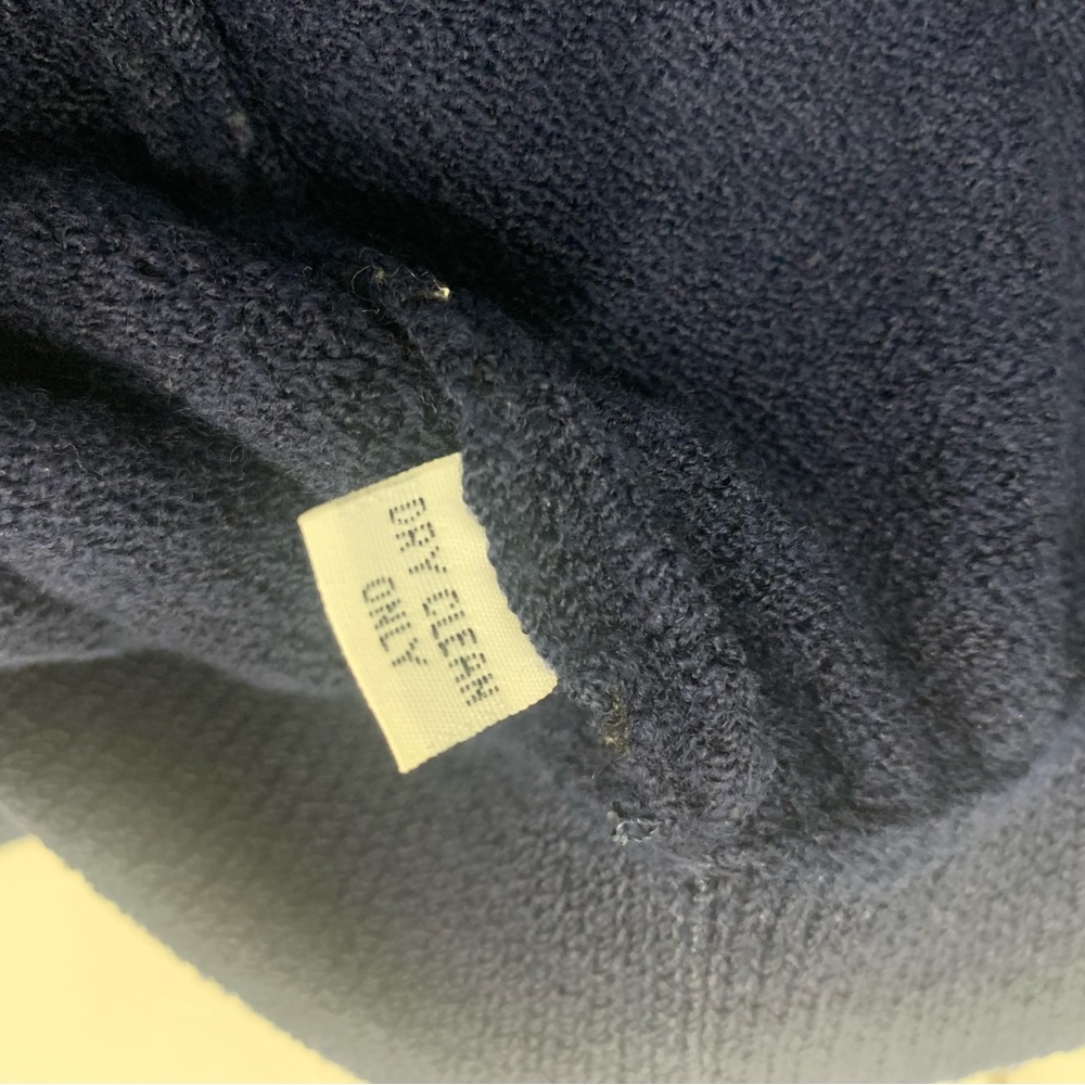 St John By Marie Gray Santana Knit Pants Women 6 Blue Navy Pleated Wool Crop USA - Picture 9 of 10
